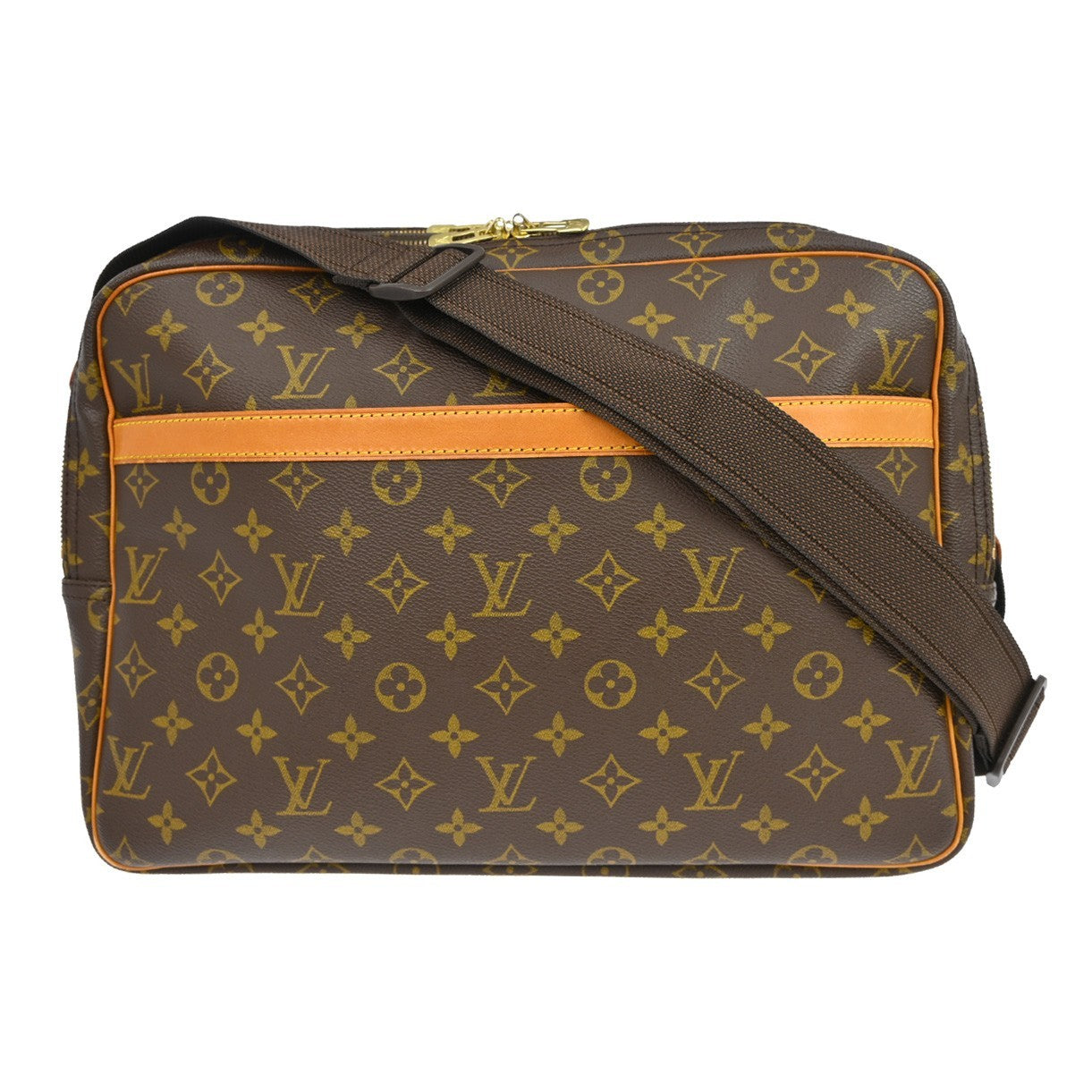Louis Vuitton Reporter Bag Monogram Canvas Brown Canvas Shoulder Bag Bag (Authentic Pre-Loved)