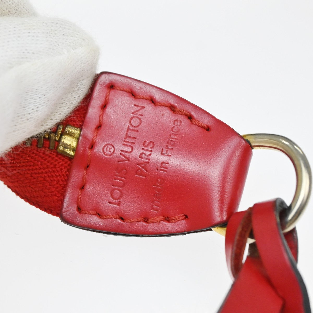 Louis Vuitton Pochette Accessoires Epi Leather Red Leather Clutche & Pouche Bag (Pre-Loved)