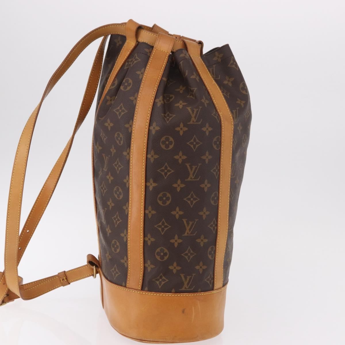 Louis Vuitton Randonnee Backpack Monogram Canvas Brown Canvas Shoulder Bag Bag (Pre-Loved)