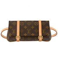 Louis Vuitton Marelle Waist Bag Monogram Canvas Brown Canvas Clutche & Pouche Bag (Authentic Pre-Loved)
