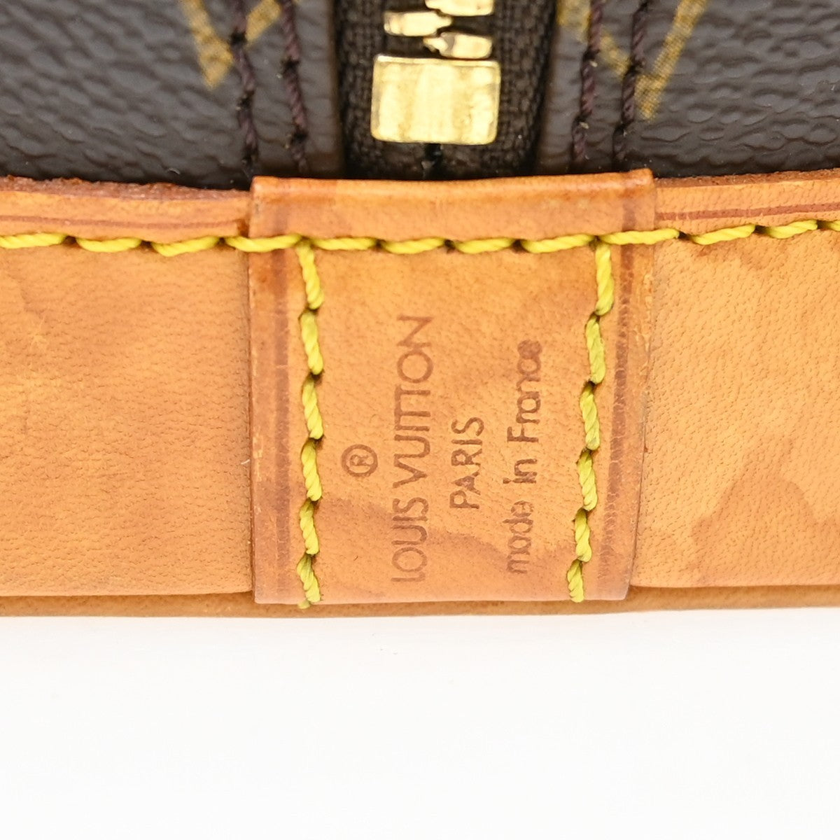 Louis Vuitton Alma Handbag Monogram Canvas Brown Canvas Handbag (Authentic Pre-Loved)