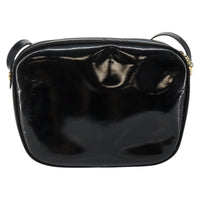 Salvatore Ferragamo Vala Shoulder Bag Patent Leather Black Patent_Leather Shoulder Bag Bag (Authentic Pre-Loved)
