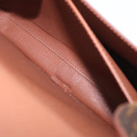 Louis Vuitton Cartouchiere Handbag Monogram Canvas Brown Canvas Shoulder Bag Bag (Authentic Pre-Loved)