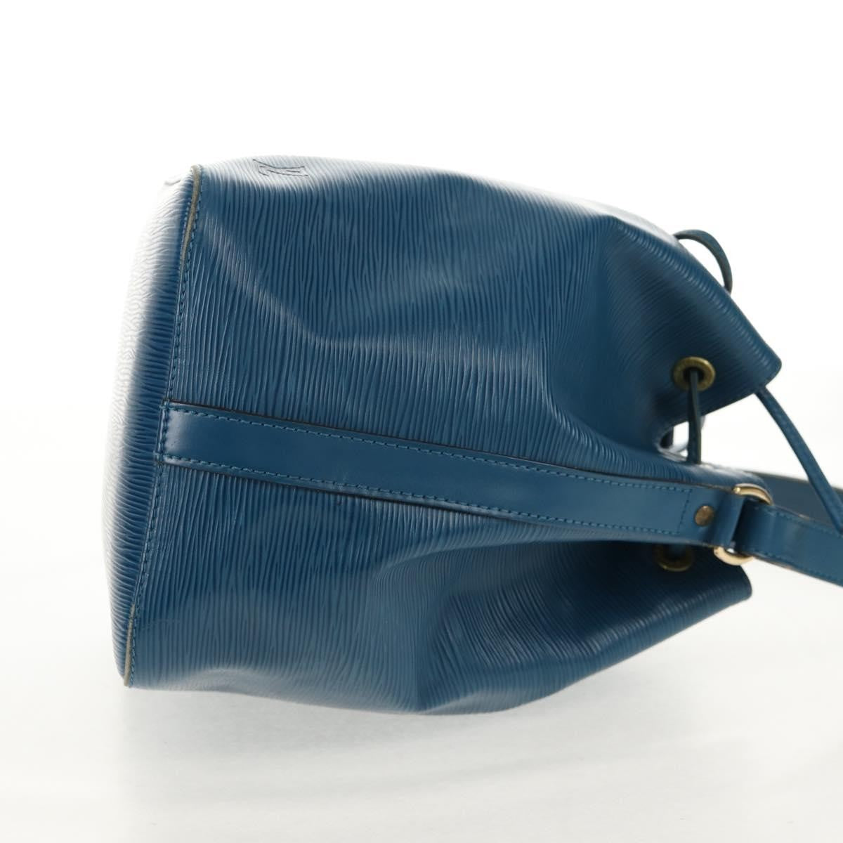 Louis Vuitton Petit Noe Handbag Epi Leather Blue Leather Shoulder Bag Bag (Pre-Loved)