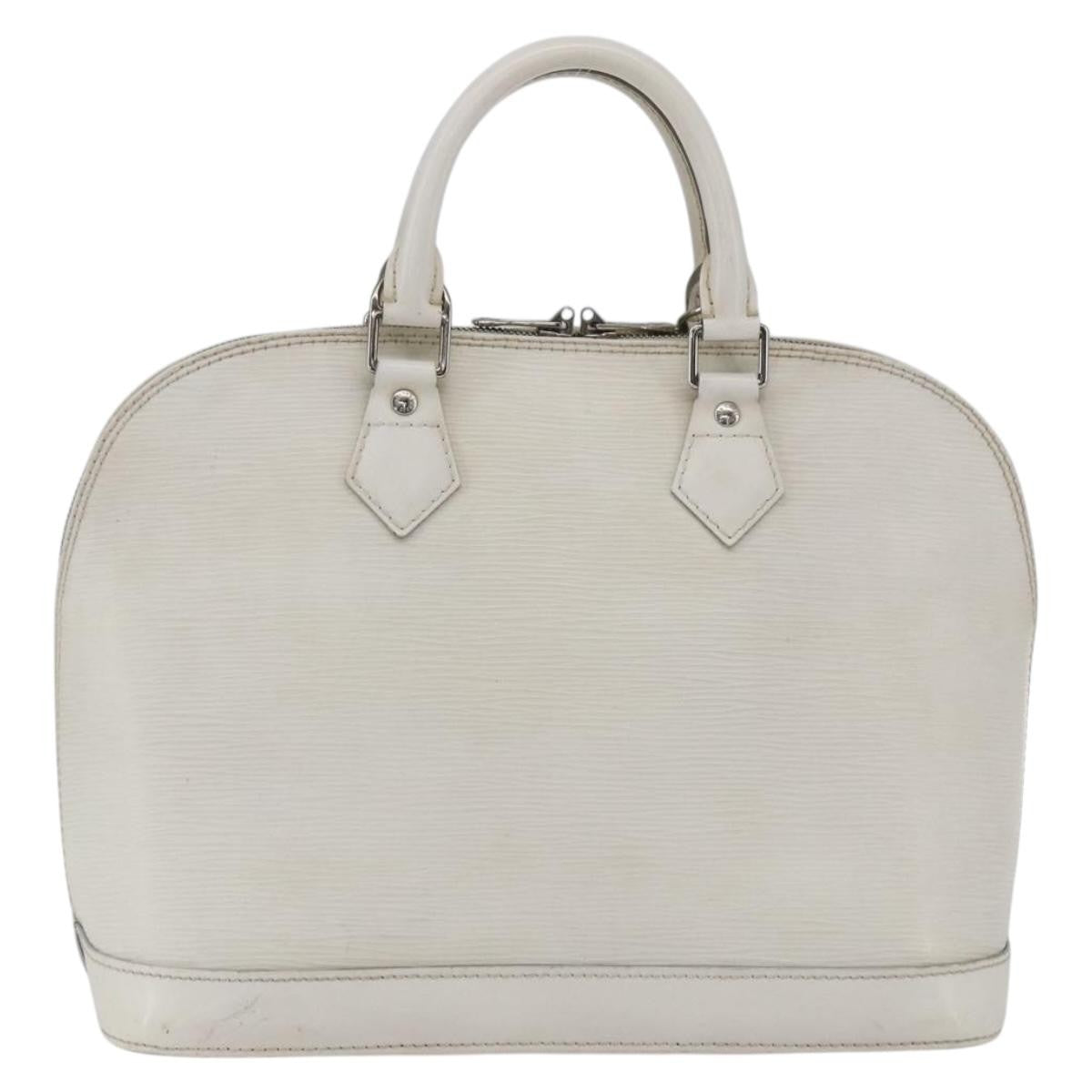 Louis Vuitton Alma Handbag Epi Leather White Leather Handbag (Authentic Pre-Loved)