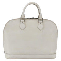 Louis Vuitton Alma Handbag Epi Leather White Leather Handbag (Authentic Pre-Loved)