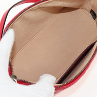 Gucci Gg Marmont Pochette Shoulder Bag Matelasse Leather Red Leather Clutche & Pouche Bag (Pre-Loved)