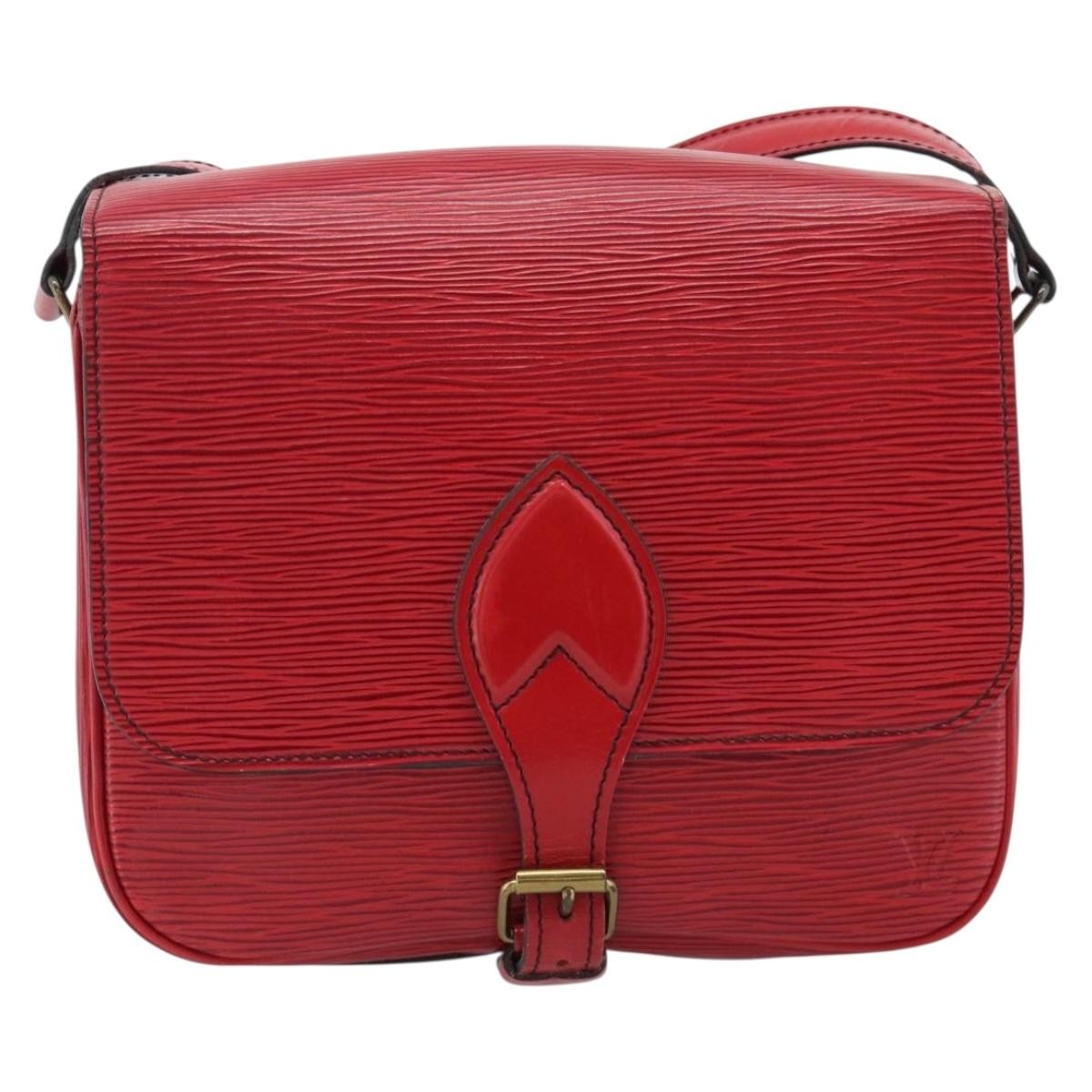 Louis Vuitton Louis Vuitton Cartouchiere Handbag Epi Leather Red Leather Shoulder Bag Bag (Authentic Pre-Loved)