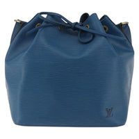 Louis Vuitton Petit Noe Handbag Epi Leather Blue Leather Shoulder Bag Bag (Authentic Pre-Loved)