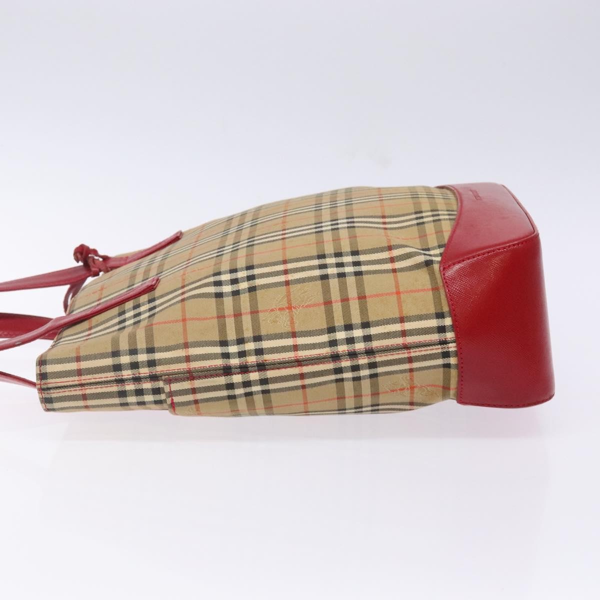 Burberry Nova Check Tote Canvas Check Pattern Beige Canvas Tote Bag Bag (Authentic Pre-Loved)