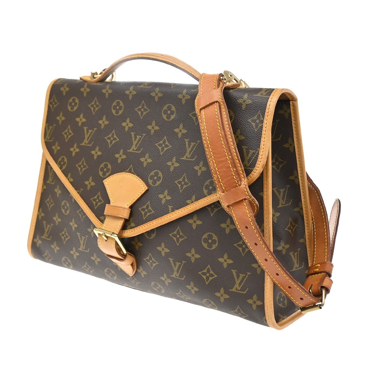 Louis Vuitton Louis Vuitton Beverly Briefcase Monogram Canvas Brown Canvas Briefcase Bag (Authentic Pre-Loved)