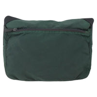Prada Double Buckle Flap Messenger Bag Tessuto Green Nylon Shoulder Bag Bag (Authentic Pre-Loved)