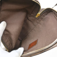 Louis Vuitton Geronimos Waist Bag Damier Brown Canvas Clutche & Pouche Bag (Pre-Loved)