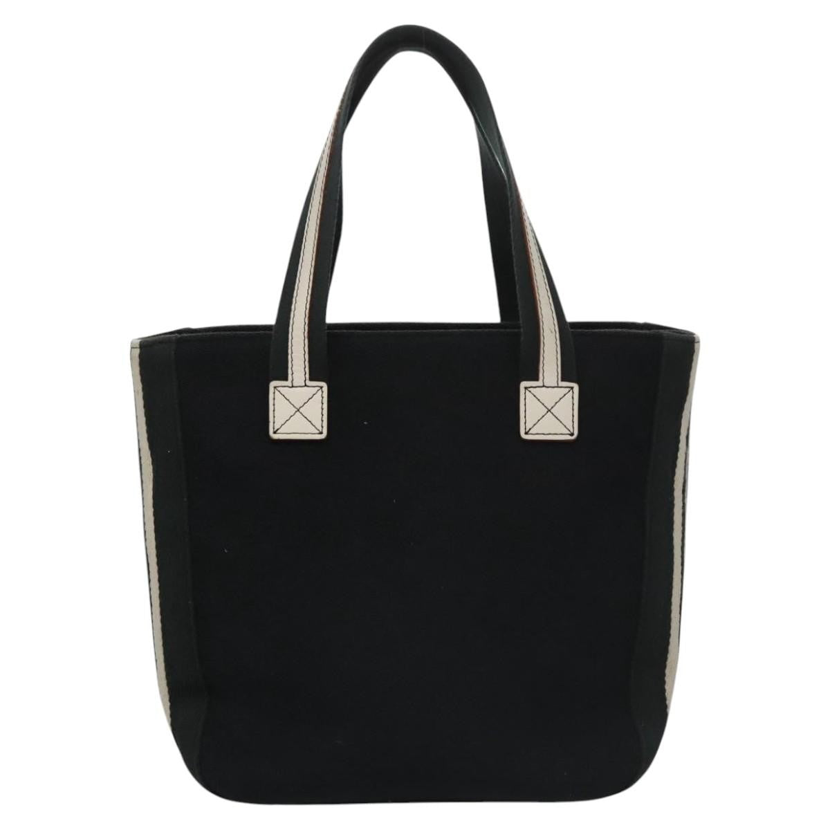 Burberry Blue Label Tote Bag Canvas Black Canvas Tote Bag Bag (Pre-Loved)