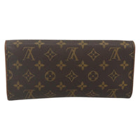 Louis Vuitton Twin Handbag Monogram Canvas Brown Canvas Clutche & Pouche Bag (Authentic Pre-Loved)
