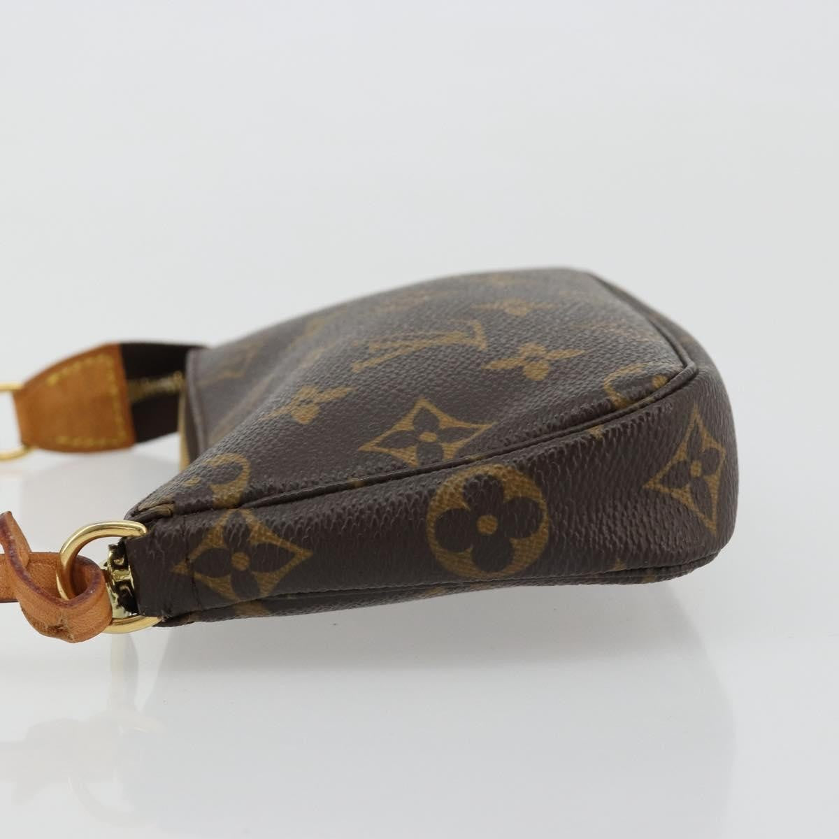 Louis Vuitton Mini Pochette Accessoires Canvas Brown Canvas Clutche & Pouche Bag (Pre-Loved)