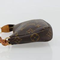 Louis Vuitton Mini Pochette Accessoires Canvas Brown Canvas Clutche & Pouche Bag (Pre-Loved)