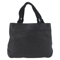 Salvatore Ferragamo Vala Tote Leather Black Leather Tote Bag Bag (Authentic Pre-Loved)