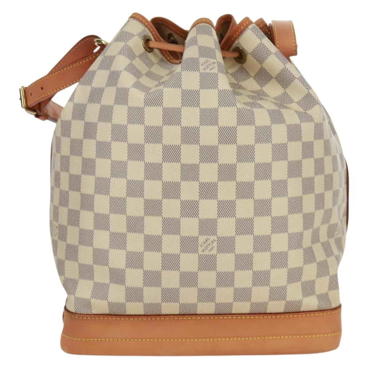 Louis Vuitton Noe Handbag Damier Beige Canvas Shoulder Bag Bag (Pre-Loved)