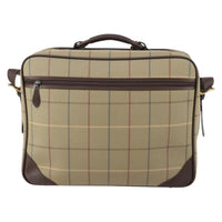 Burberry Nova Check Boston Bag Canvas Beige Canvas Travel Bag Bag (Authentic Pre-Loved)