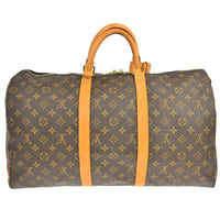 Louis Vuitton Louis Vuitton Keepall Bag Monogram Canvas Brown Canvas Travel Bag Bag (Pre-Loved)