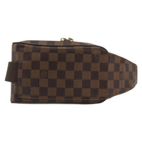 Louis Vuitton Geronimos Waist Bag Damier Brown Canvas Shoulder Bag Bag (Authentic Pre-Loved)
