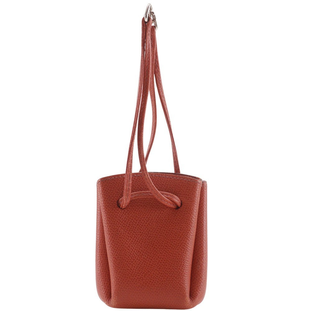 Hermes Vespa Pouch Leather Orange Leather Clutche & Pouche Bag (Authentic Pre-Loved)