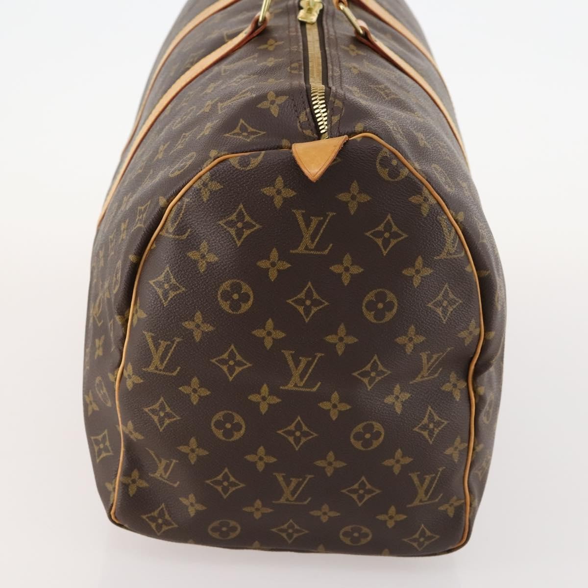 Louis Vuitton Keepall Bag Monogram Canvas Brown Canvas Travel Bag Bag (Authentic Pre-Loved)