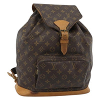 Louis Vuitton Vintage Montsouris Backpack Monogram Canvas Brown Canvas Backpack Bag (Pre-Loved)