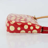 Louis Vuitton Pochette Accessoires Yayoi Kusama Painted Dots Monogram Vernis Red Patent_Leather Clutche & Pouche Bag (Authentic Pre-Loved)