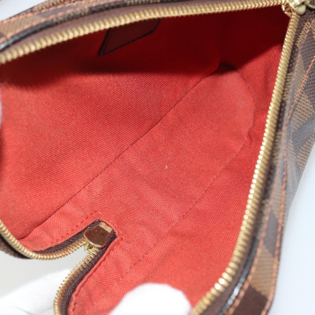 Louis Vuitton Geronimos Waist Bag Damier Brown Canvas Shoulder Bag Bag (Authentic Pre-Loved)