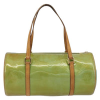 Louis Vuitton Bedford Handbag Monogram Vernis Green Patent_Leather Handbag (Authentic Pre-Loved)