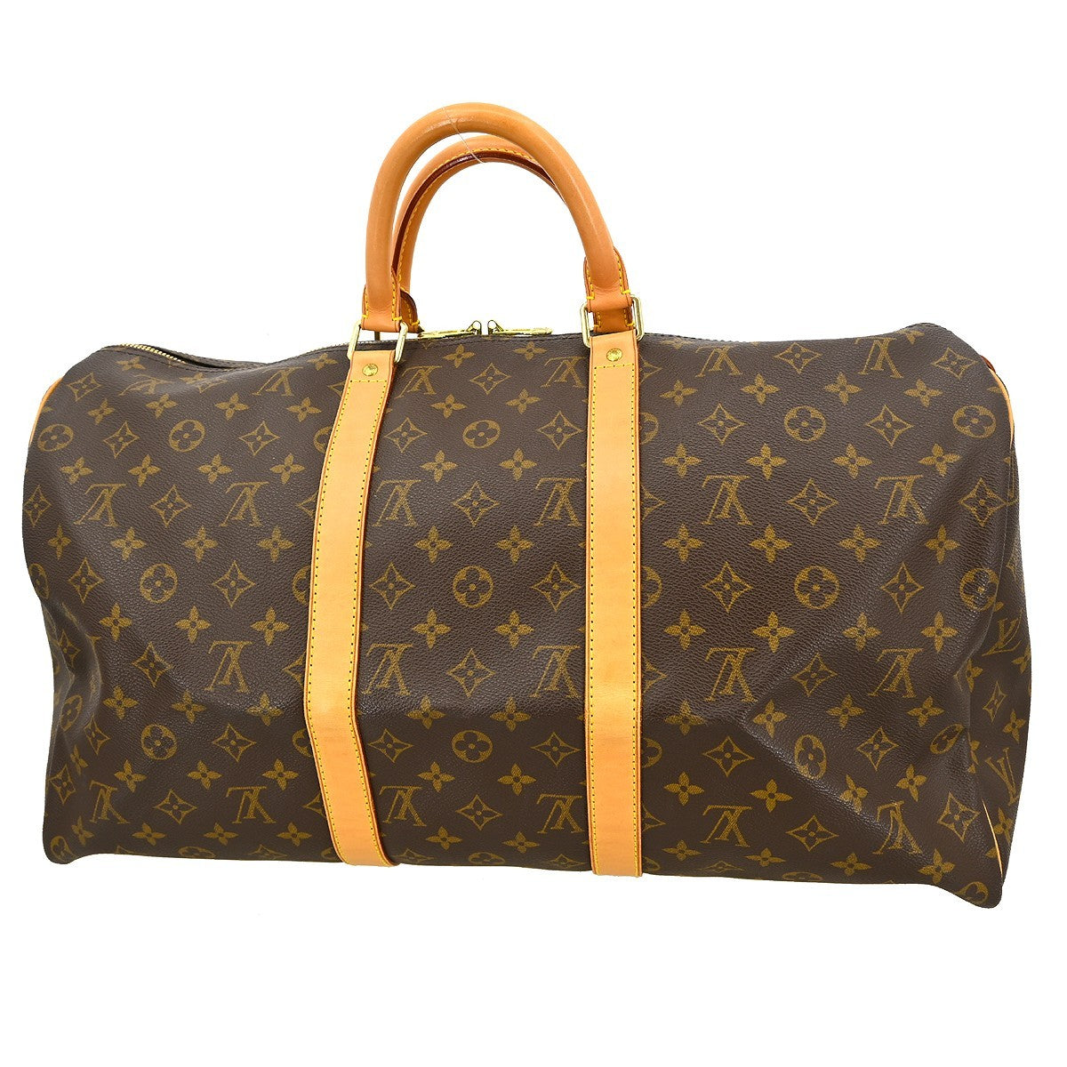 Louis Vuitton Louis Vuitton Keepall Bag Monogram Canvas Brown Canvas Travel Bag Bag (Pre-Loved)