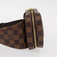 Louis Vuitton Geronimos Waist Bag Damier Brown Canvas Shoulder Bag Bag (Authentic Pre-Loved)