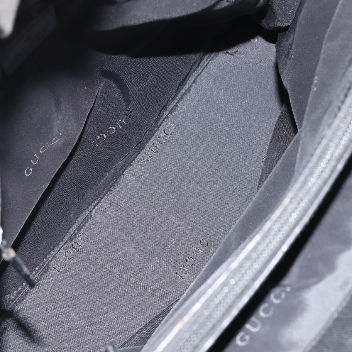 Gucci Bamboo Tote Bag Nylon Black Nylon Tote Bag Bag (Pre-Loved)