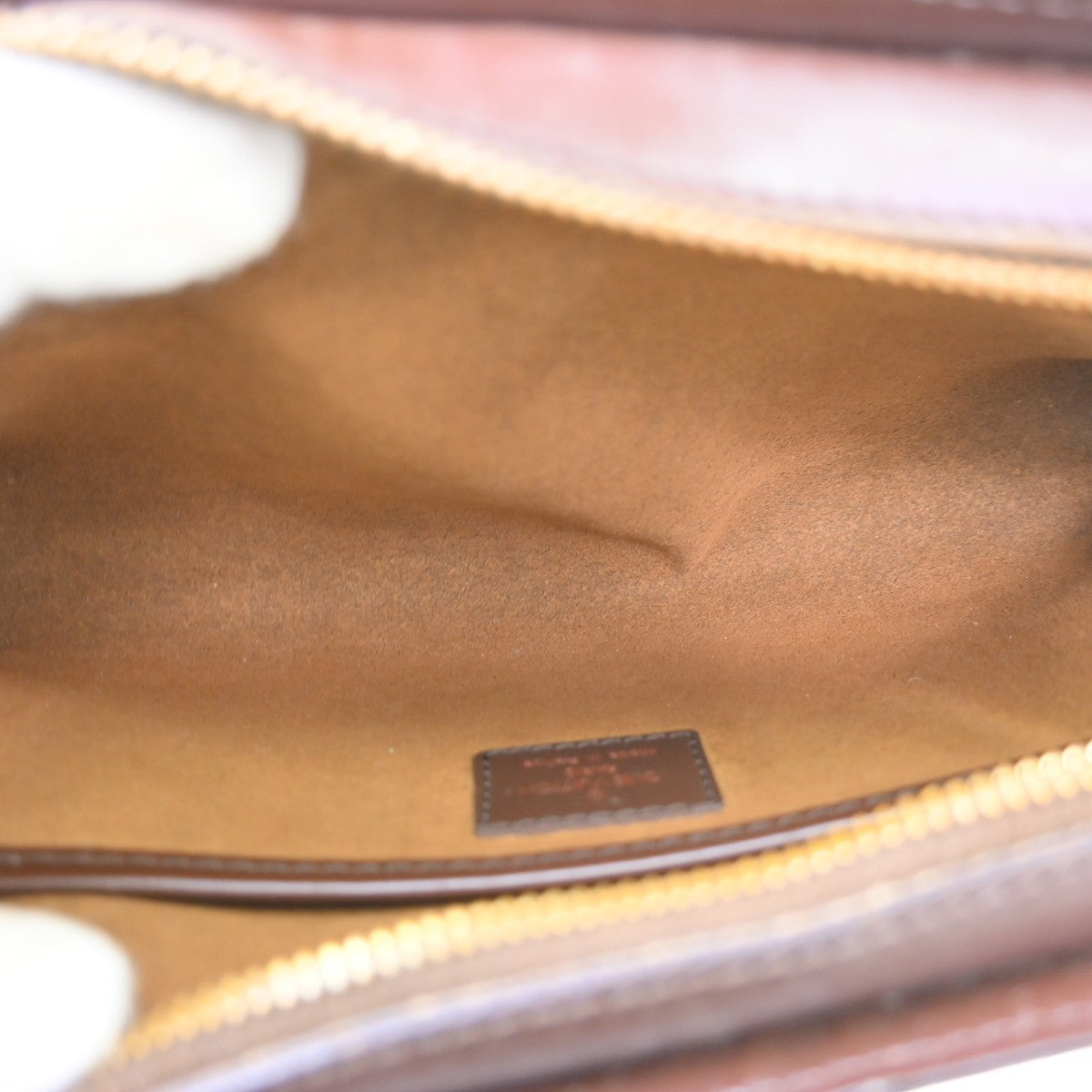 Louis Vuitton Pochette Saint Louis Damier Brown Canvas Clutche & Pouche Bag (Authentic Pre-Loved)