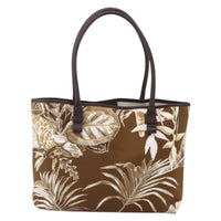 Salvatore Ferragamo Vintage Tote Bag Canvas Brown Canvas Tote Bag Bag (Pre-Loved)