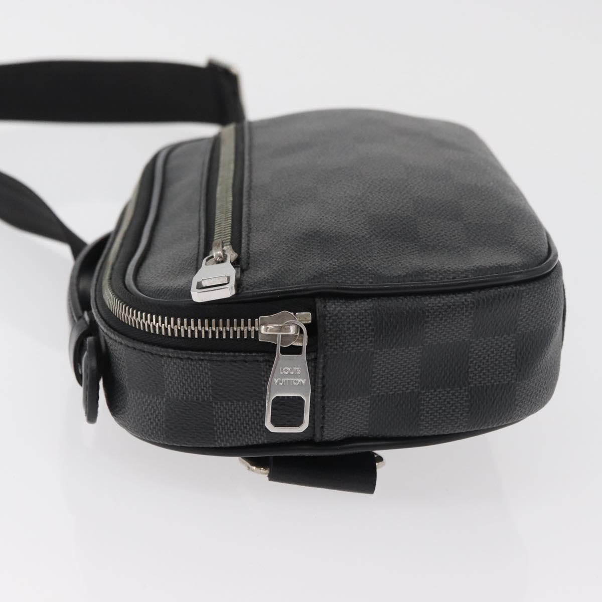 Louis Vuitton Ambler Waist Bag Damier Graphite Gray Canvas Shoulder Bag Bag (Authentic Pre-Loved)
