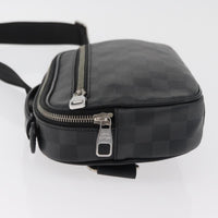 Louis Vuitton Ambler Waist Bag Damier Graphite Gray Canvas Shoulder Bag Bag (Authentic Pre-Loved)
