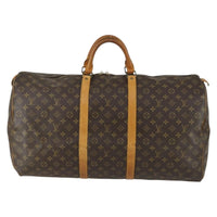 Louis Vuitton Keepall Bag Monogram Canvas Brown Canvas Travel Bag Bag (Pre-Loved)