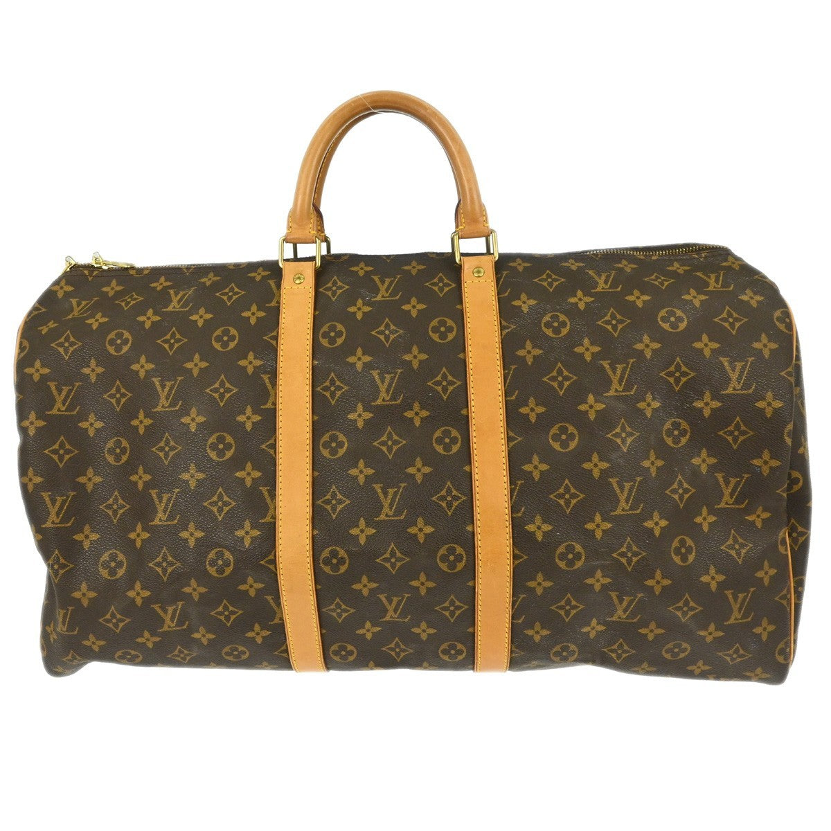 Louis Vuitton Louis Vuitton Keepall Bag Monogram Canvas Brown Canvas Travel Bag Bag (Pre-Loved)