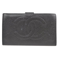 Chanel Timeless Cc French Wallet Caviar Black Leather Wallets Accessory (Pre-Loved)