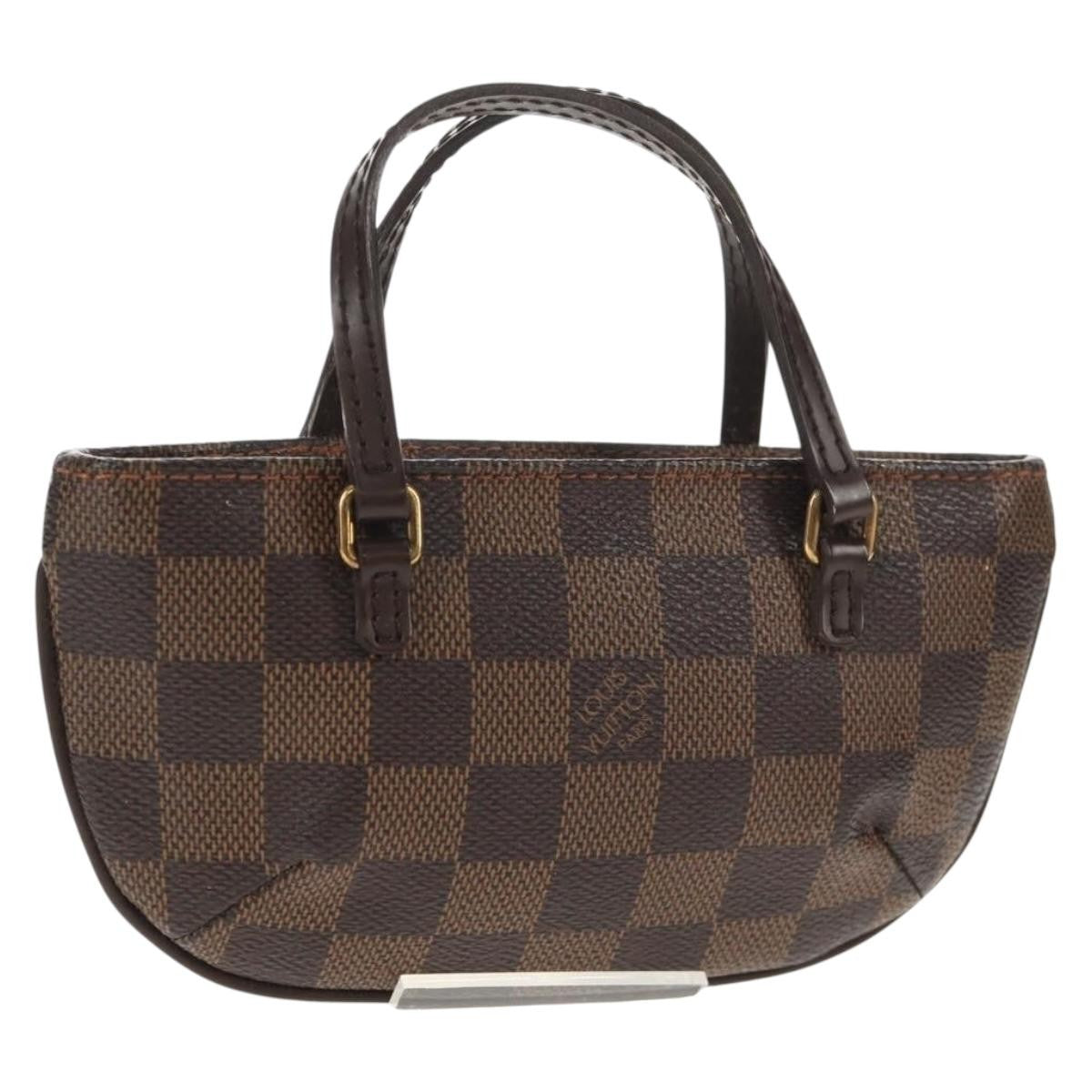 Louis Vuitton Manosque Pochette Damier Brown Canvas Clutche & Pouche Bag (Authentic Pre-Loved)