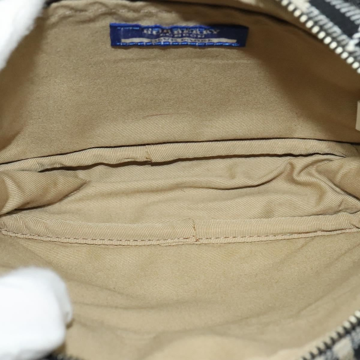 Burberry Waist Bag Vintage Check Canvas Blue Canvas Shoulder Bag Bag (Authentic Pre-Loved)