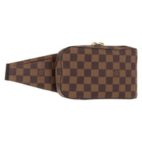 Louis Vuitton Geronimos Waist Bag Damier Brown Canvas Shoulder Bag Bag (Pre-Loved)