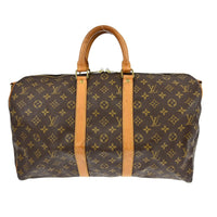 Louis Vuitton Louis Vuitton Keepall Bandouliere Bag Monogram Canvas Brown Canvas Travel Bag Bag (Authentic Pre-Loved)