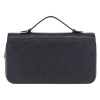Louis Vuitton Zippy Xl Damier Leather Black Leather Wallets Accessory (Pre-Loved)