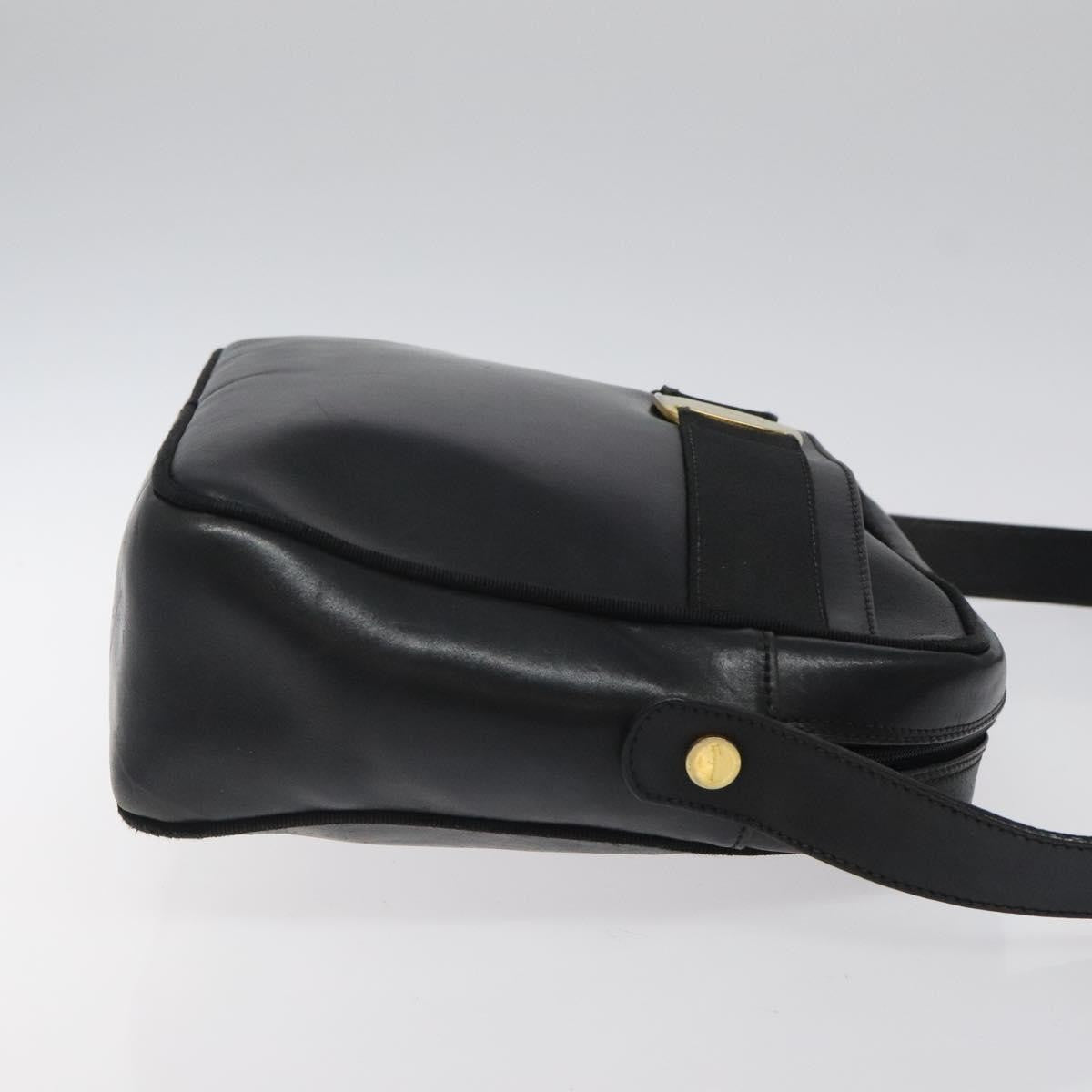 Salvatore Ferragamo Vara Bow Camera Shoulder Bag Leather Black Leather Shoulder Bag Bag (Authentic Pre-Loved)