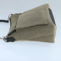 Gucci Vintage Bamboo Shoulder Bag Canvas Beige Canvas Shoulder Bag Bag (Authentic Pre-Loved)