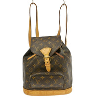 Louis Vuitton Vintage Montsouris Backpack Monogram Canvas Brown Canvas Backpack Bag (Pre-Loved)
